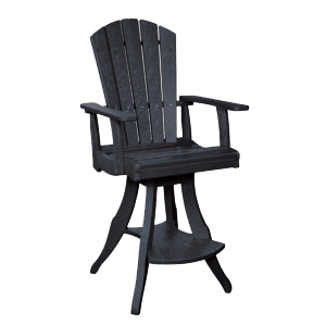 Plastic-Lumber Patio Swivel Chair