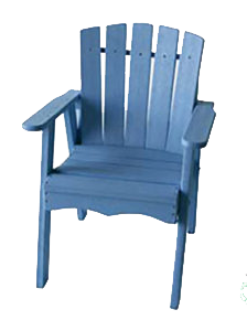 Plastic-Lumber Patio Chair